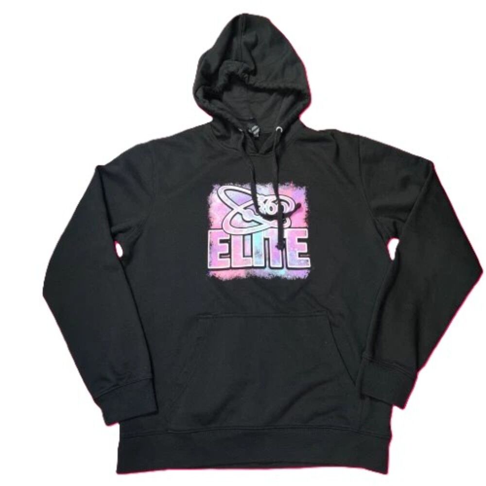 District 360 Elite Black V.I.T. Fleece Hoodie Medium Unisex